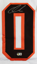 Quinshon Judkins Authentic Signed White Pro Style Framed Jersey BAS Witnessed