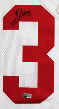 Ohio State Jack Sawyer Authentic Signed White Pro Style Framed Jersey BAS 2