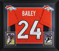 Champ Bailey Authentic Signed Orange Pro Style Framed Jersey BAS Witnessed