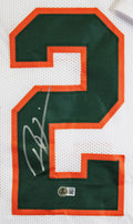 Miami Ray Lewis Authentic Signed White Pro Style Framed Jersey BAS Witnessed