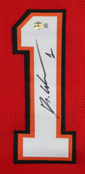 Rachaad White Authentic Signed Red Pro Style Framed Jersey BAS Witnessed