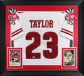 Wisconsin Jonathan Taylor Authentic Signed White Pro Style Framed Jersey BAS