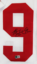 Michael Strahan Authentic Signed White Pro Style Framed Jersey BAS Witnessed