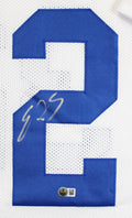 Edgerrin James Authentic Signed White Pro Style Framed Jersey BAS Witnessed