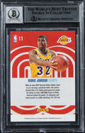 Lakers Magic Johnson Signed 2009 Studio Heritage #11 Card Auto 10! BAS Slabbed