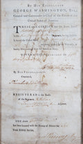 George Washington Signed & Framed 1783 Revolutionary War Discharge Document BAS