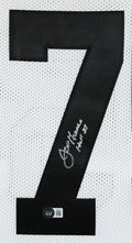 Joe Greene "HOF 87" Authentic Signed White Pro Style Framed Jersey BAS Witnessed
