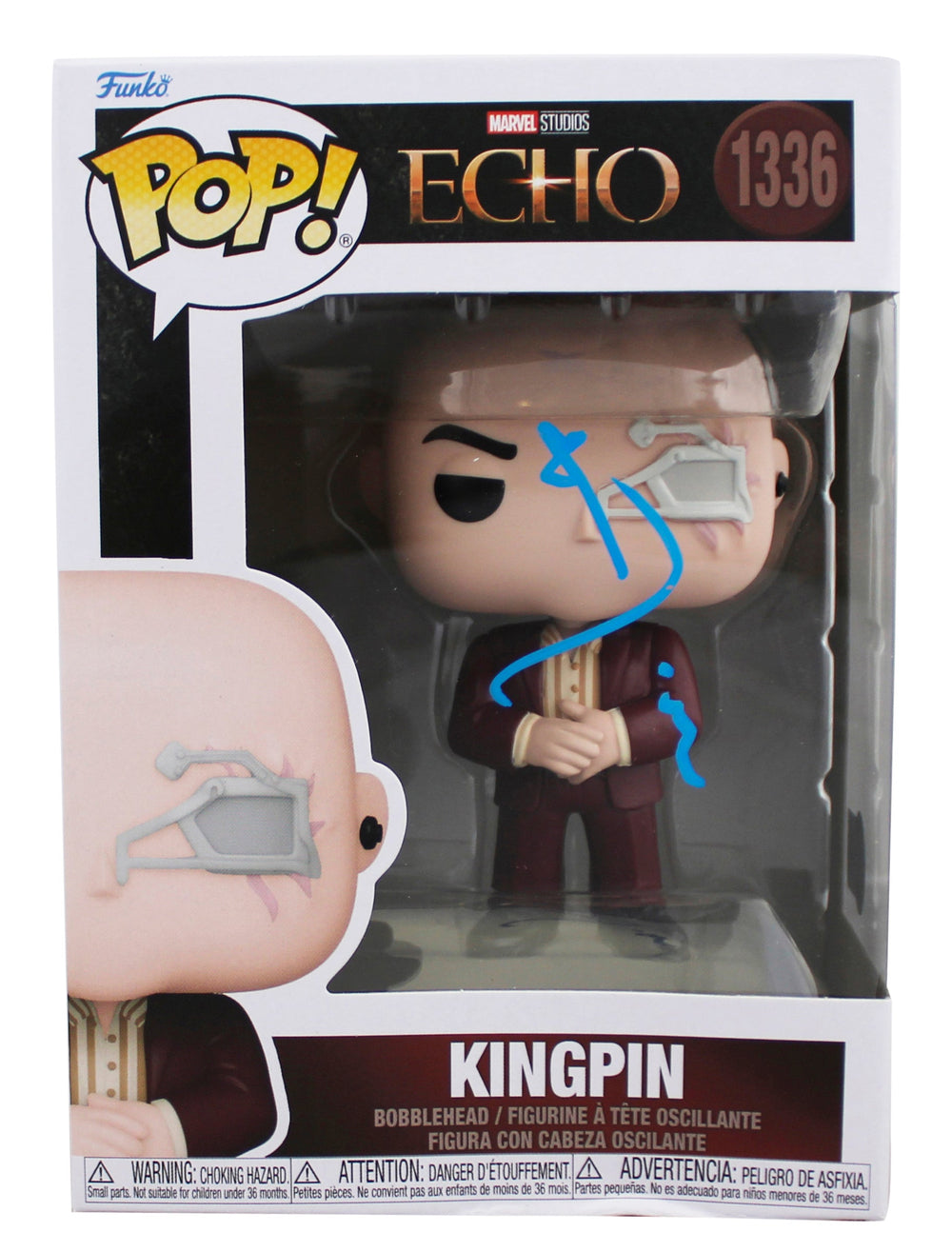 Vincent D'Onofrio Echo Signed Kingpin #1336 Funko Pop Vinyl Figure BAS #BL69233
