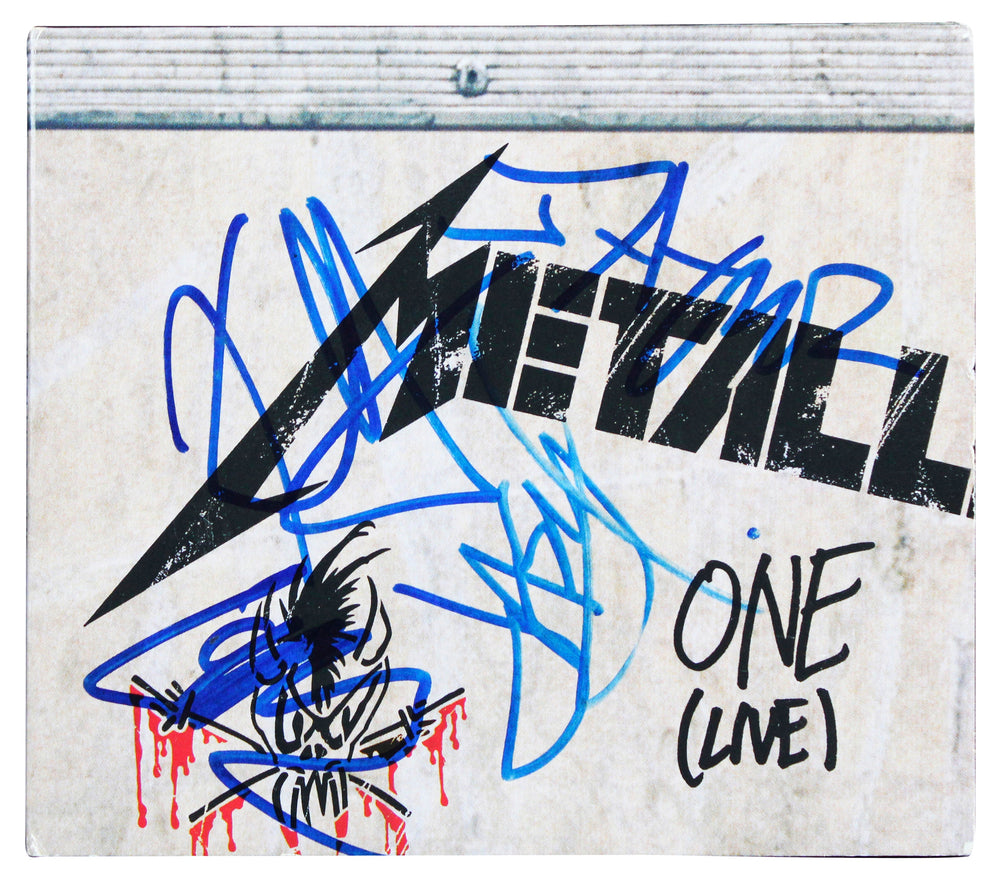 Metallica (4) Hetfield, Ulrich, Hammett & Newsted Signed One CD Box BAS #AE25550