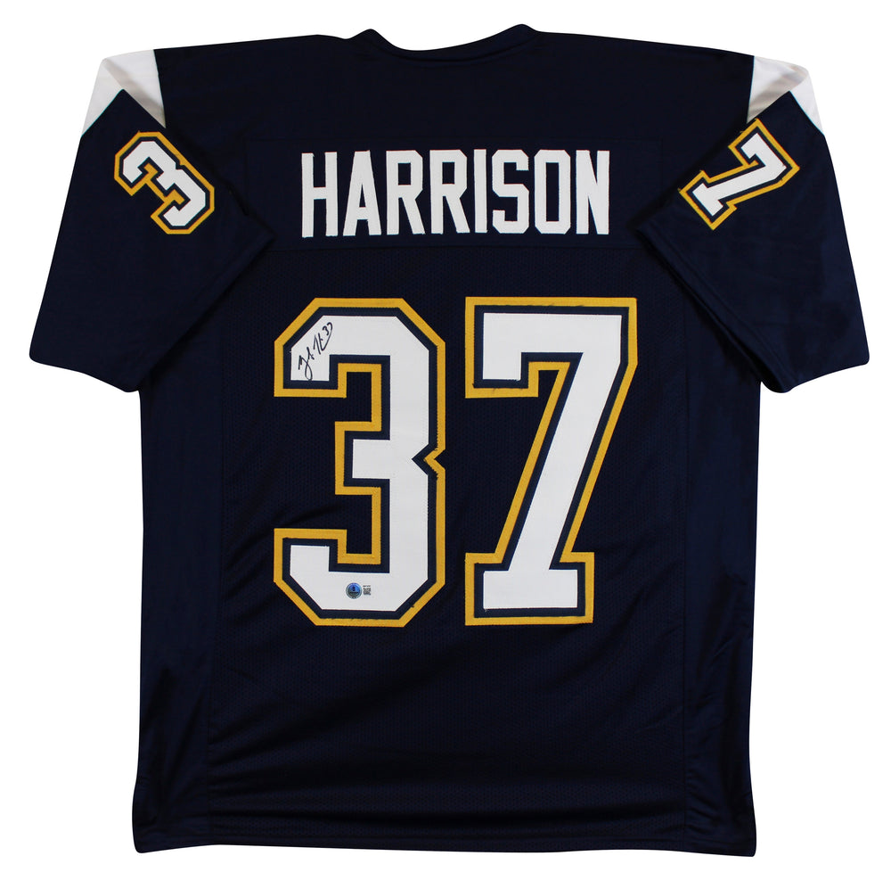 Rodney Harrison Authentic Signed Navy Blue Pro Style Jersey Autographed BAS