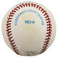Indians Bob Feller "HOF 62" Authentic Signed Brown OAL Baseball BAS #BW89076