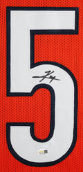 Kyle Monangai Authentic Signed Orange Pro Style Framed Jersey JSA Witness