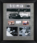 Carroll Shelby Authentic Signed 2x4 Cut Signature Framed Display BAS #AE13560