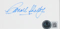 Carroll Shelby Authentic Signed 2x4 Cut Signature Framed Display BAS #AE13560