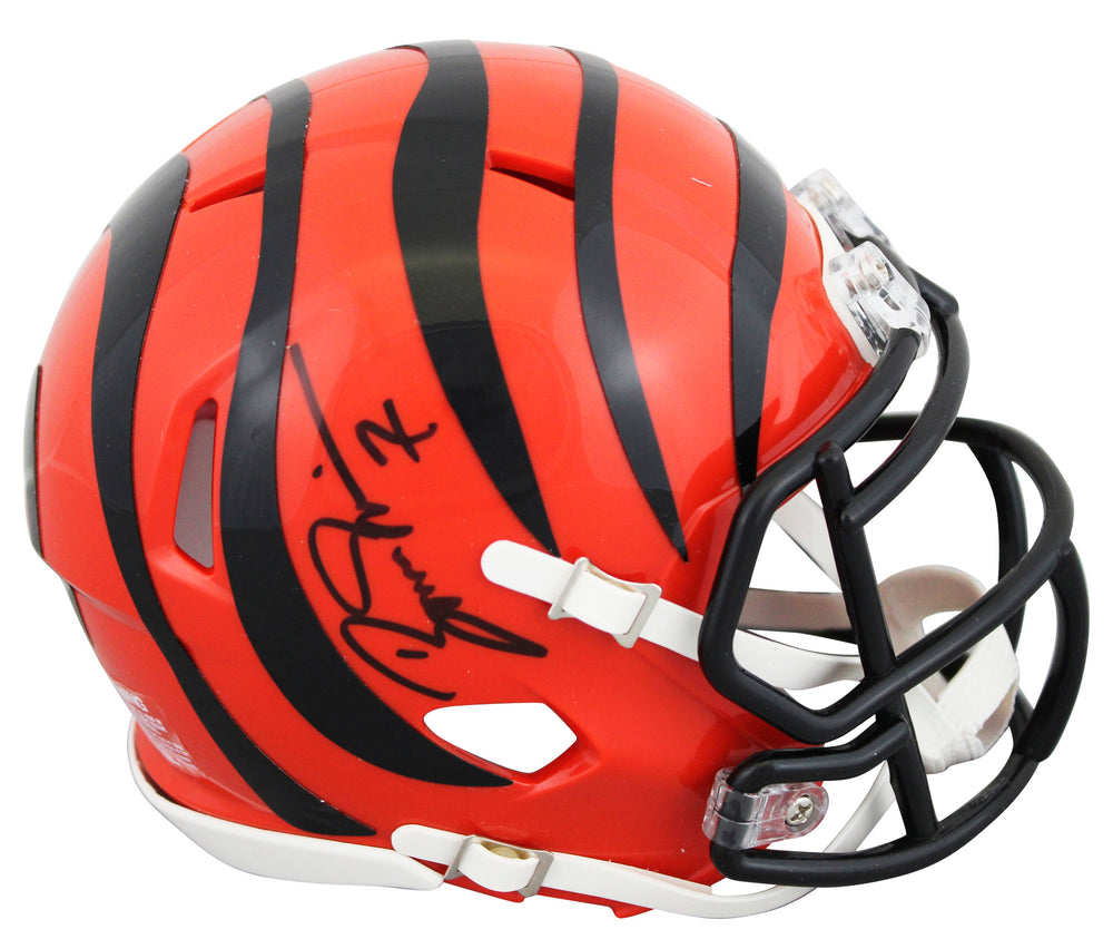 Bengals Boomer Esiason Authentic Signed Speed Mini Helmet Autographed BAS