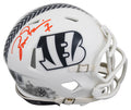 Bengals Boomer Esiason Signed Salute To Service III Speed Mini Helmet BAS Wit