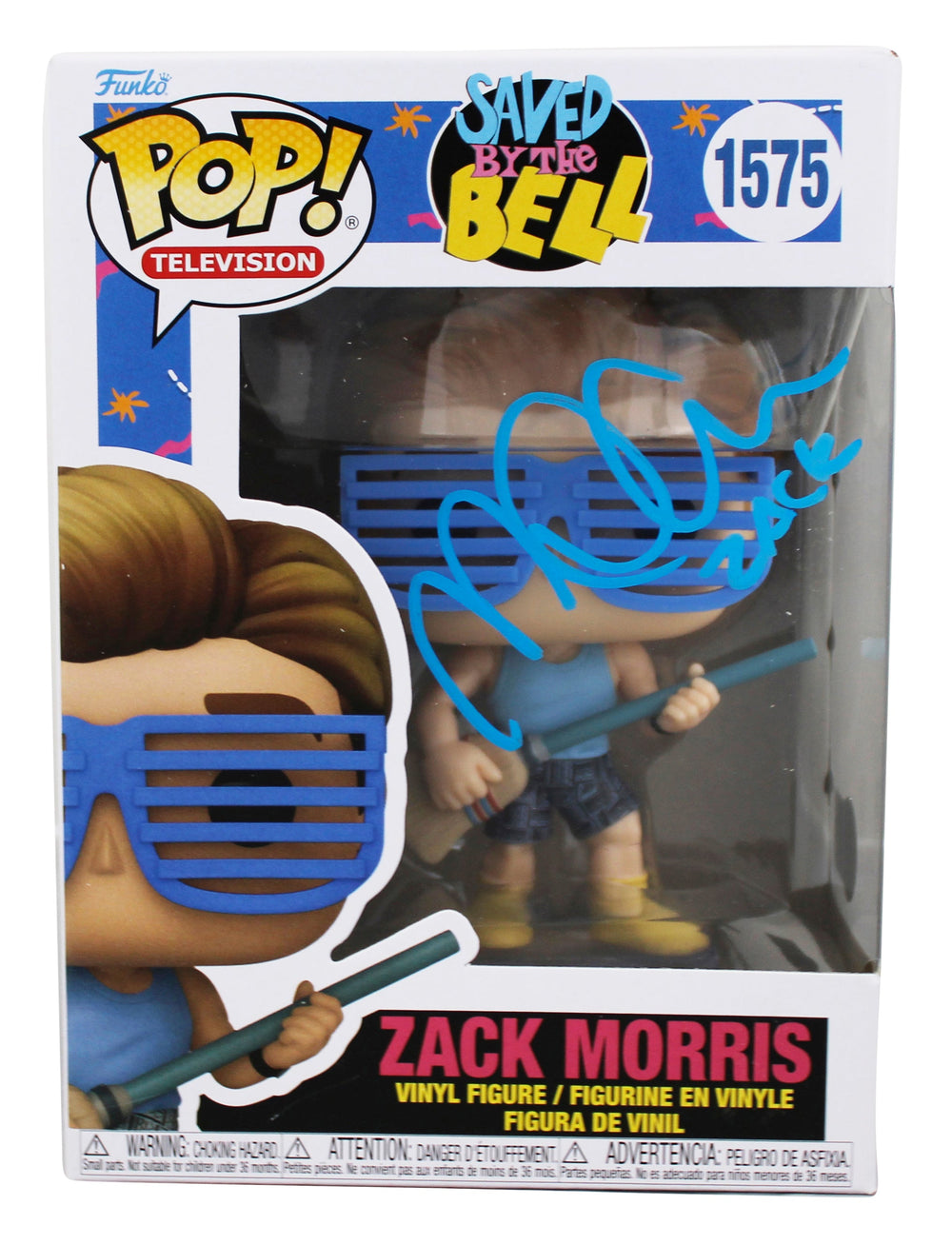 Mark-Paul Gosselaar Saved By The Bell "Zack" Signed #1575 Funko Pop Figure BAS W