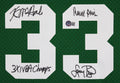 Celtics (3) Bird, Parish & McHale Signed Green M&N Swingman Jersey BAS Witnessed