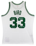 Celtics (3) Bird, Parish & McHale Signed White M&N Swingman Jersey BAS Witnessed