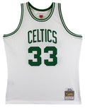 Celtics (3) Bird, Parish & McHale Signed White M&N Swingman Jersey BAS Witnessed