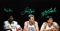 Celtics (3) Bird, McHale & Parish Signed 16x20 Horizontal Spotlight Photo BAS W