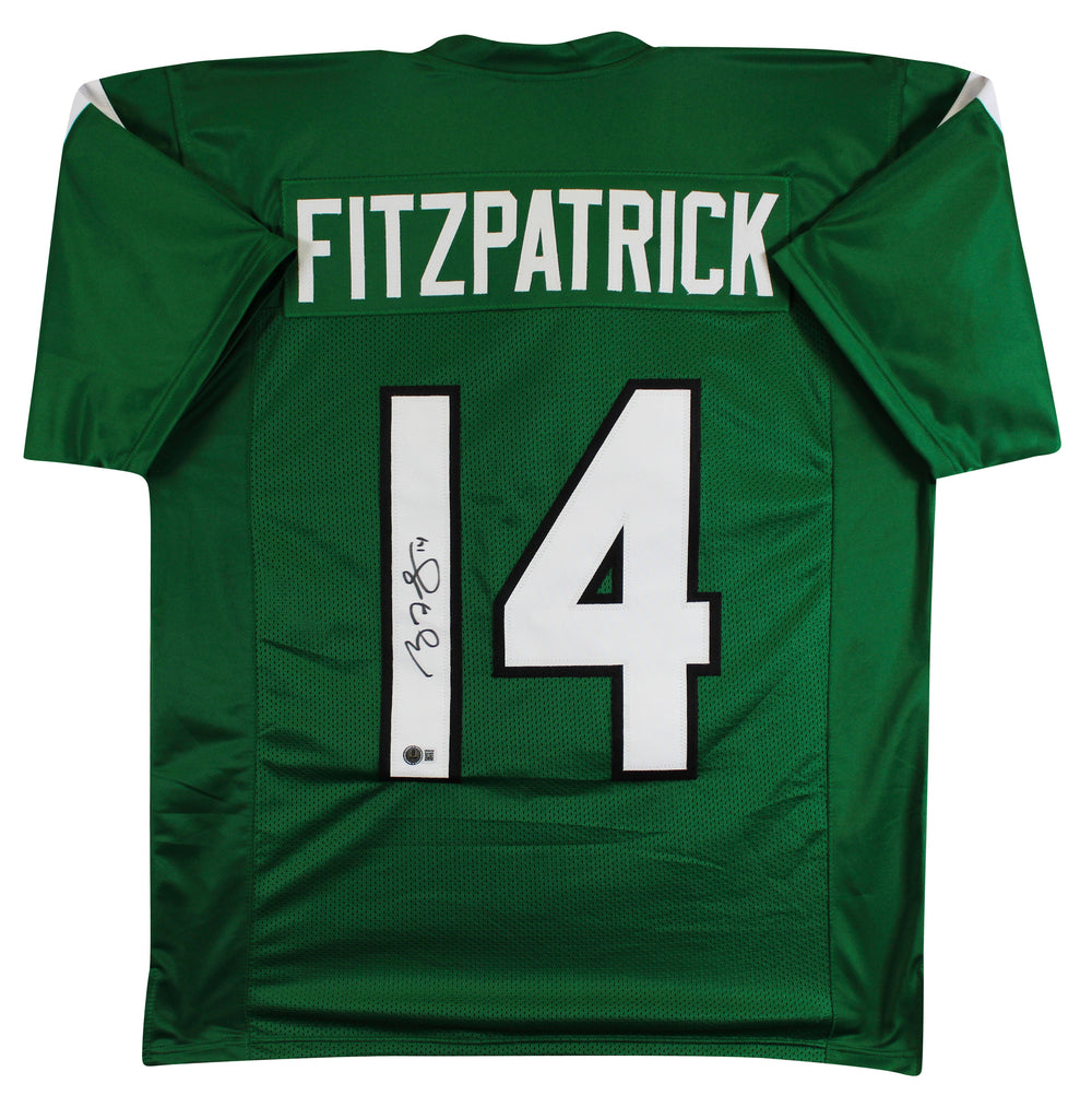Ryan Fitzpatrick Authentic Signed Green Pro Style Jersey BAS Witnessed