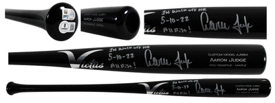 Aaron Judge "1st Walk Off HR, All Rise!" Signed Victus Player Model Bat BAS MLB