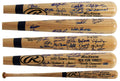 2000 Yankees (29) Torre, Jeter, Rivera, Clemens Signed Baseball Bat BAS #AE64485