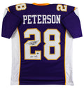 Adrian Peterson "All Day" Authentic Signed Purple Pro Style Jersey BAS Witness 2