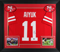 Brandon Aiyuk Signed Red Pro Style Framed Jersey BAS Witnessed #WZ60768