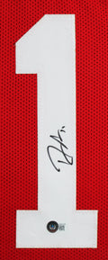 Brandon Aiyuk Signed Red Pro Style Framed Jersey BAS Witnessed #WZ60768