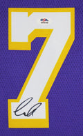 Lakers Luka Doncic Signed Purple Nike Swingman Framed Jersey PSA/DNA #AP94188