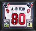 Andre Johnson Authentic Signed White Pro Style Framed Jersey BAS Witnessed