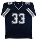 Javonte Williams Authentic Signed Navy Pro Style Jersey Autographed BAS Witness
