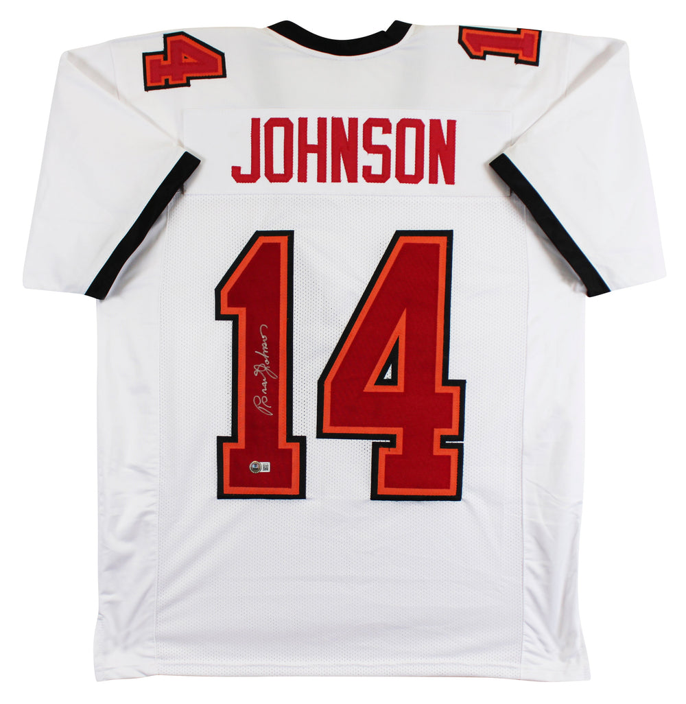 Brad Johnson Authentic Signed White Pro Style Jersey Autographed BAS Witnessed