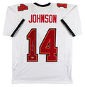 Brad Johnson Authentic Signed White Pro Style Jersey Autographed BAS Witnessed