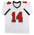 Brad Johnson Authentic Signed White Pro Style Jersey Autographed BAS Witnessed