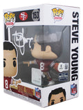 49ers Steve Young Authentic Signed #153 Funko Pop Vinyl Figure BAS #BW35474