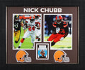 Nick Chubb Signed & Framed 2019 Panini Donruss Signature Marks #SM-18 44/50 Card