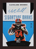 Nick Chubb Signed & Framed 2019 Panini Donruss Signature Marks #SM-18 44/50 Card