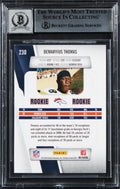 Broncos Demaryius Thomas Signed 2010 Prestige #230A RC Card Auto 10! BAS Slabbed