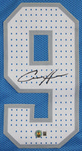 Aidan Hutchinson Authentic Signed Blue Pro Style Framed Jersey BAS Witnessed 3