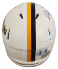 Vikings Randy Moss Authentic Signed Retro Speed Mini Helmet BAS Witnessed