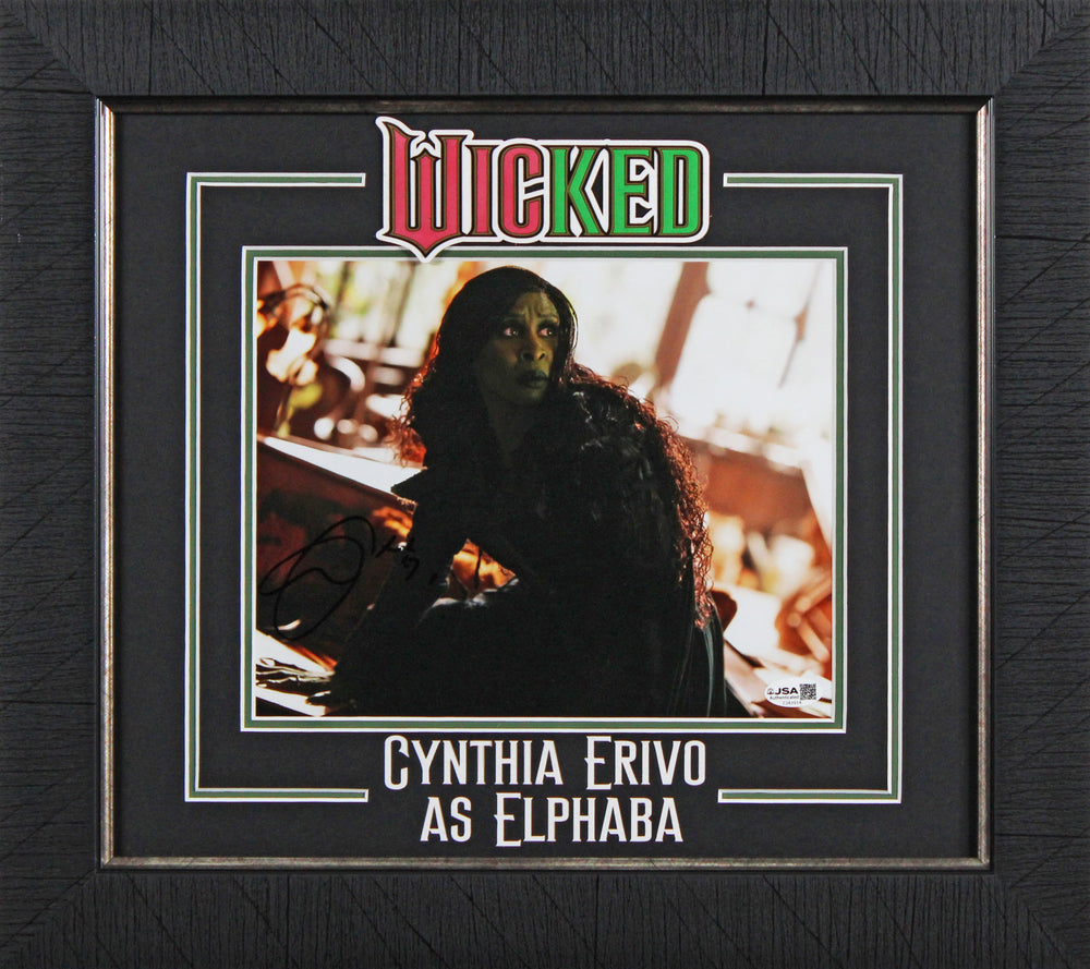 Cynthia Erivo Wicked Authentic Signed 8x10 Framed Photo Autographed JSA #CJ43914