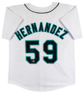 Felix Hernandez Authentic Signed White Pro Style Jersey Autographed BAS