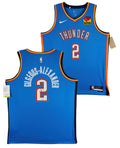 Thunder Shai Gilgeous-Alexander Signed Blue Nike Icon Ed. Jersey JSA #CL47587