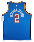 Thunder Shai Gilgeous-Alexander Signed Blue Nike Icon Ed. Jersey JSA #CL47587