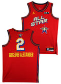 Shai Gilgeous-Alexander Signed Red ASG Nike Jordan Swingman Jersey JSA #CK50631