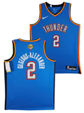 Thunder Shai Gilgeous-Alexander Signed Blue Nike Icon Finals Edition Jersey JSA