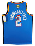 Thunder Shai Gilgeous-Alexander Signed Blue Nike Icon Finals Edition Jersey JSA